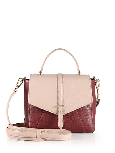 Tory Burch 797 Mini Leather Satchel In Mushroom deep Berry ModeSens