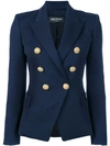 Balmain Classic Double-breasted Blazer In Blue
