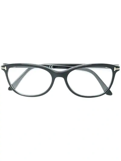 Tom Ford Square Frame Glasses In Black