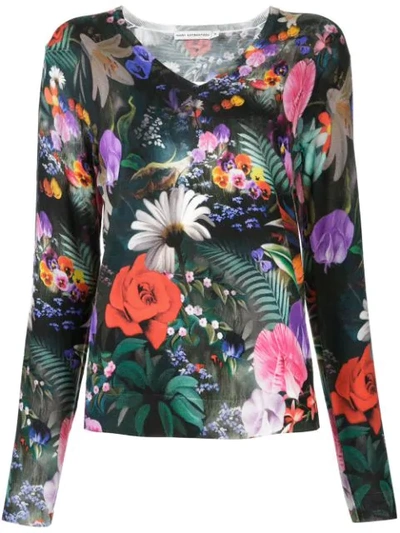 Mary Katrantzou Rose Garden Print Sweater In Multicolour