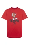3 Brand Kids' Tempo Ballers Graphic Tee In University Red