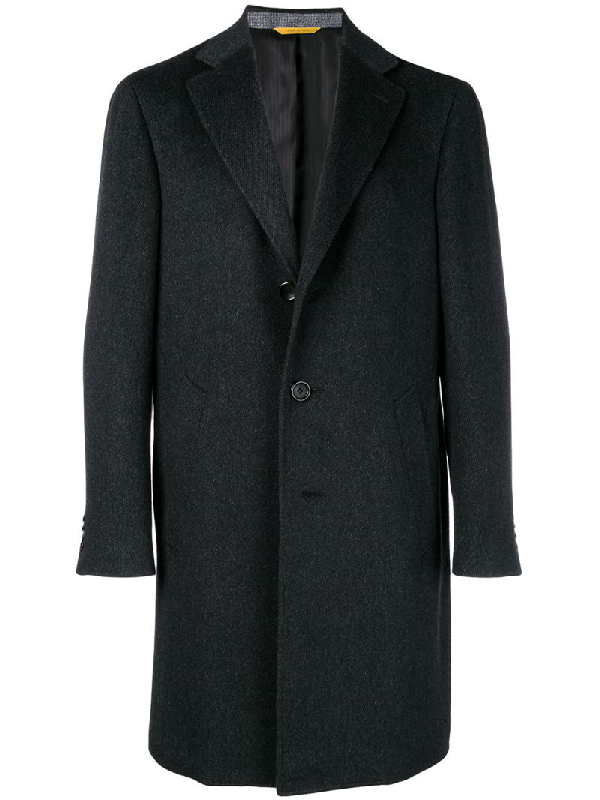 Canali Single Breasted Coat In Black | ModeSens