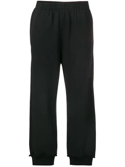 Mm6 Maison Margiela Pom-pom Trim Track Pants - Black