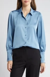 Halogen Button-up Shirt In Shadow Blue