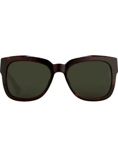 Linda Farrow Dries Van Noten D-frame Sunglasses In Brown