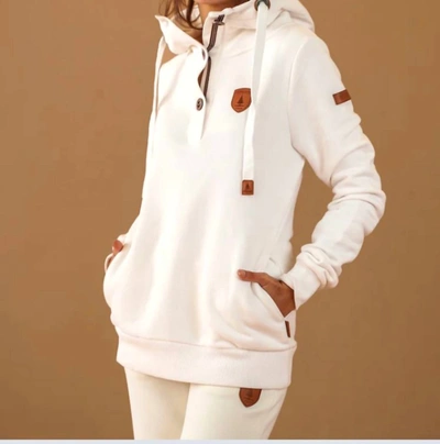 Wanakome Jas Hoodie In Ivory In Multi