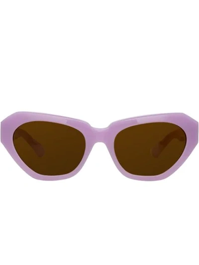 Linda Farrow Dries Van Noten Cat-eye Sunglasses In Pink