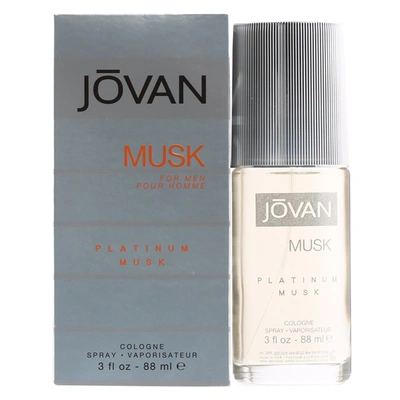 Coty Jovan Platinum Musk Cologne Spray For Men 3 oz In White