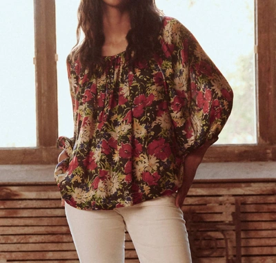 The Great The Palmette Top In Hidden Garden Floral In Multi
