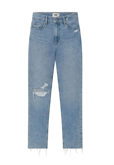 Paige Women's Stella Straight Leg Denim In Gnarly Destructed In Multi