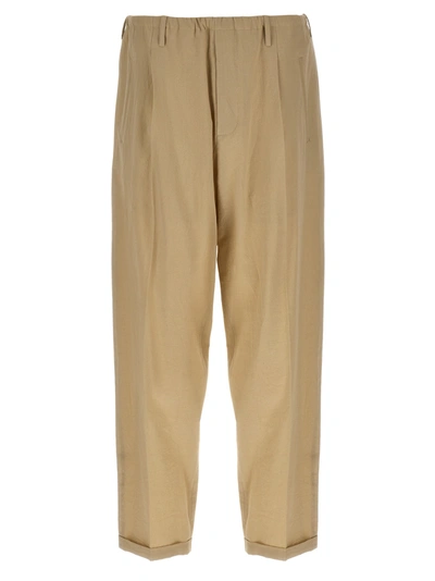 Magliano New People Trousers White In Beige