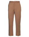 Circolo 1901 Man Pants Camel Size 32 Cotton, Elastane In Beige