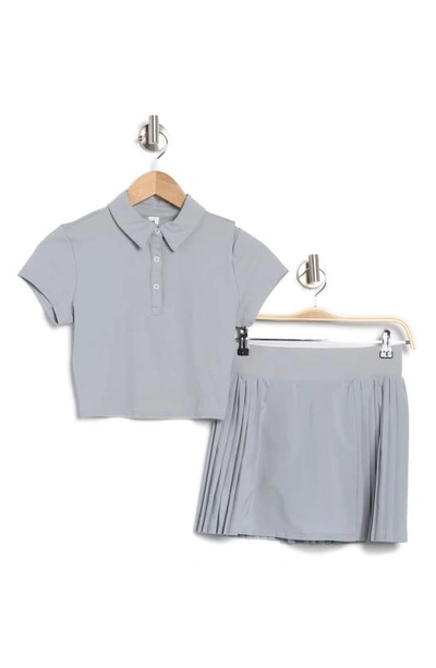 90 Degree By Reflex Airlux Polo & Skirt Set In Quarry