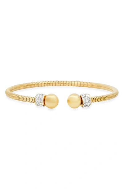 Hmy Jewelry Stainless Steel Cuff Bracelet In Gold