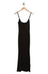 Velvet Torch Slip Dress In Black