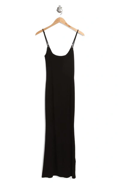 Velvet Torch Slip Dress In Black