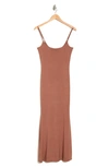 Velvet Torch Slip Dress In Coco