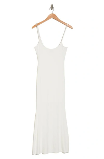 Velvet Torch Slip Dress In White