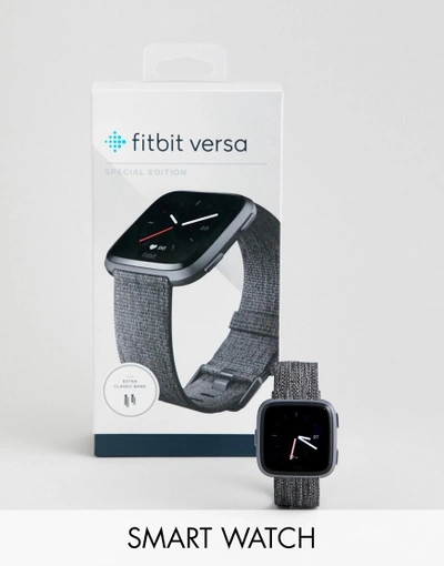 Fitbit Versa Special Edition With Woven Strap - Gray