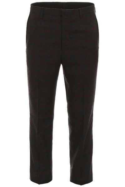 Lanvin Tailoring Trousers In Grey,red,black