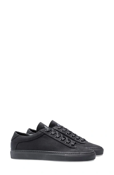 Koio Capri Sneaker In Black Canvas