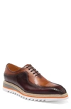 Maison Forte Dillinger Two-tone Oxford In Cognac-brown