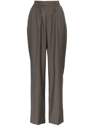 Situationist High-waist Wide Leg Trousers - Grey