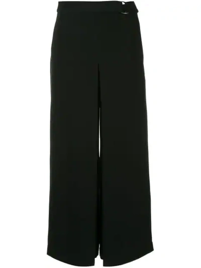 Bianca Spender Crepe Culottes - Black