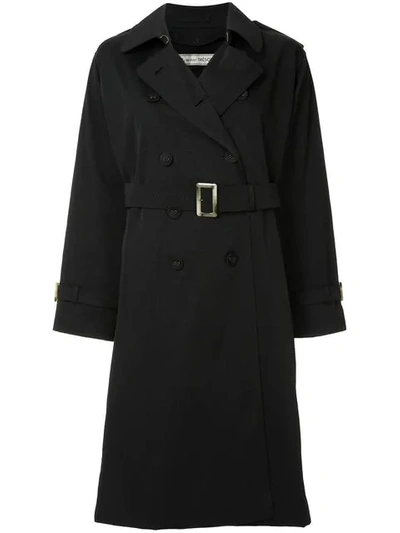 Tu Es Mon Tresor Liberty Equality Trench Coat In Black