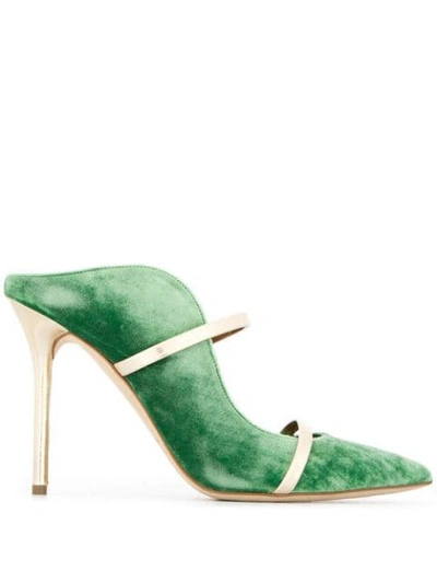 Malone Souliers Maureen Mules In Green