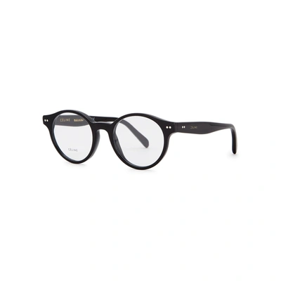 Celine Twig Round-frame Optical Glasses In Black