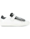 Moncler Embellished Strap Sneakers In 005