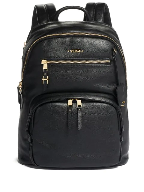 tumi leather women's backpack