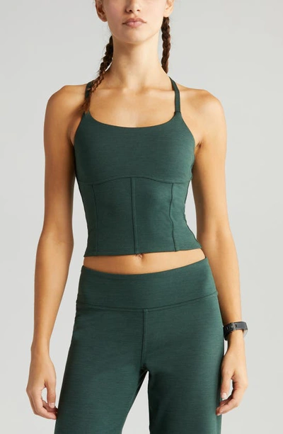 Zella Soft Agile Support Crop Camisole In Green Park