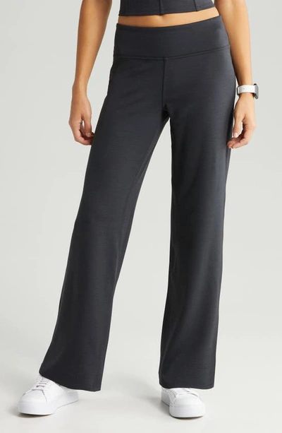 Zella Soft Agile Wide Leg Trousers In Black