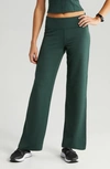 Zella Soft Agile Wide Leg Pants In Green Park