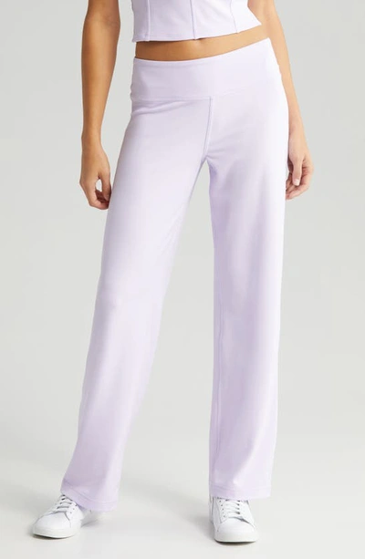 Zella Soft Agile Wide Leg Trousers In Purple Secret