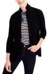 Jcrew Merino Sweater Blazer In Black