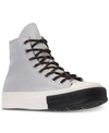 Converse Men's Chuck Taylor 70 Trech Tech High Top Casual Sneakers From Finish Line In Mouse/tumeric/gold/egret