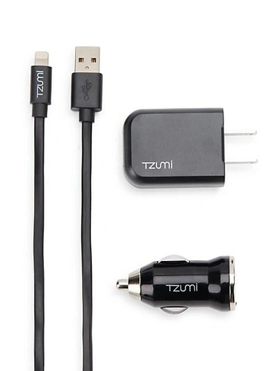 Tzumi Iphone Home & Auto Charger In Black