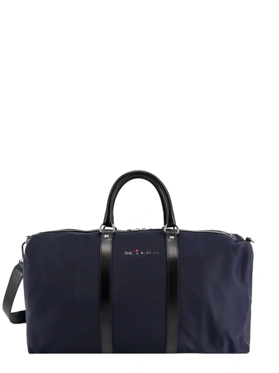 Kiton Duffle Bag In Blue