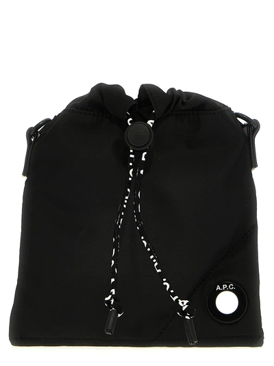 Apc Reset Neck Pouch Crossbody Bags In Black