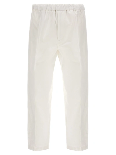 Jil Sander Gabardine Trousers Trousers In White