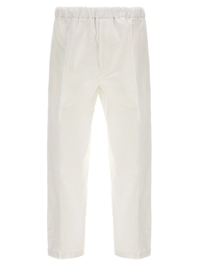 Jil Sander White Gabardine Trousers