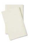 Pg Goods Luxe Soft & Smooth Pillowcase 2-piece Set In Cream