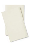 Pg Goods Pillow Gal Luxe Soft & Smooth Pillowcase 2-piece Set In Cream