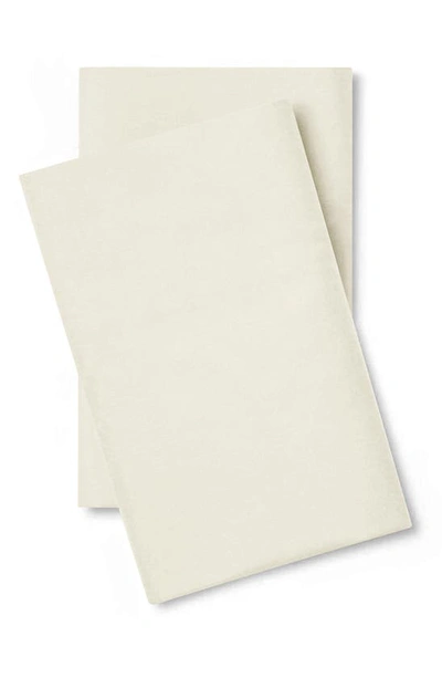 Pg Goods Pillow Gal Luxe Soft & Smooth Pillowcase 2-piece Set In Cream