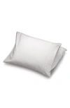Pg Goods Set Of 2 Cotton Cool Pillow Covers In White