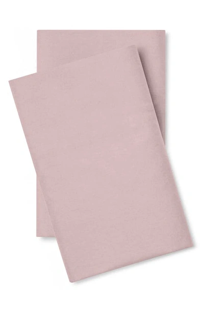 Pg Goods Set Of 2 Classic Cool Crisp Cotton Pillow Cases In Pg Pink
