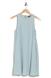 Chelsea And Theodore Star Print Sleeveless Tencel® Lyocell Trapeze Dress In Star Print/ Light Wash